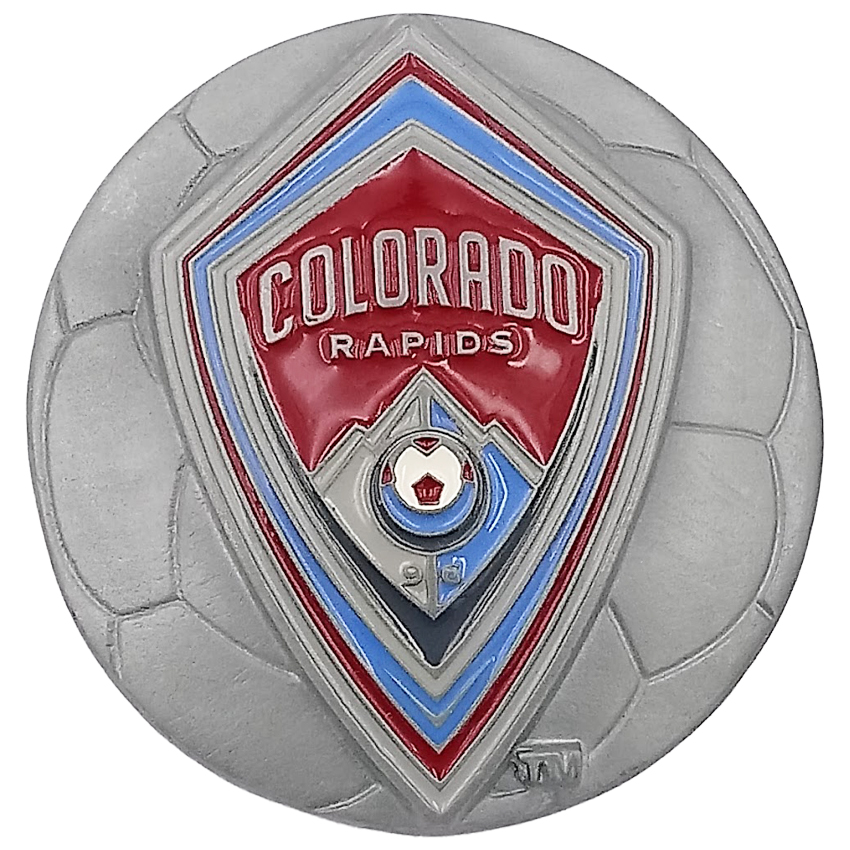 Colorado Rapids Soccer BELT Buckle