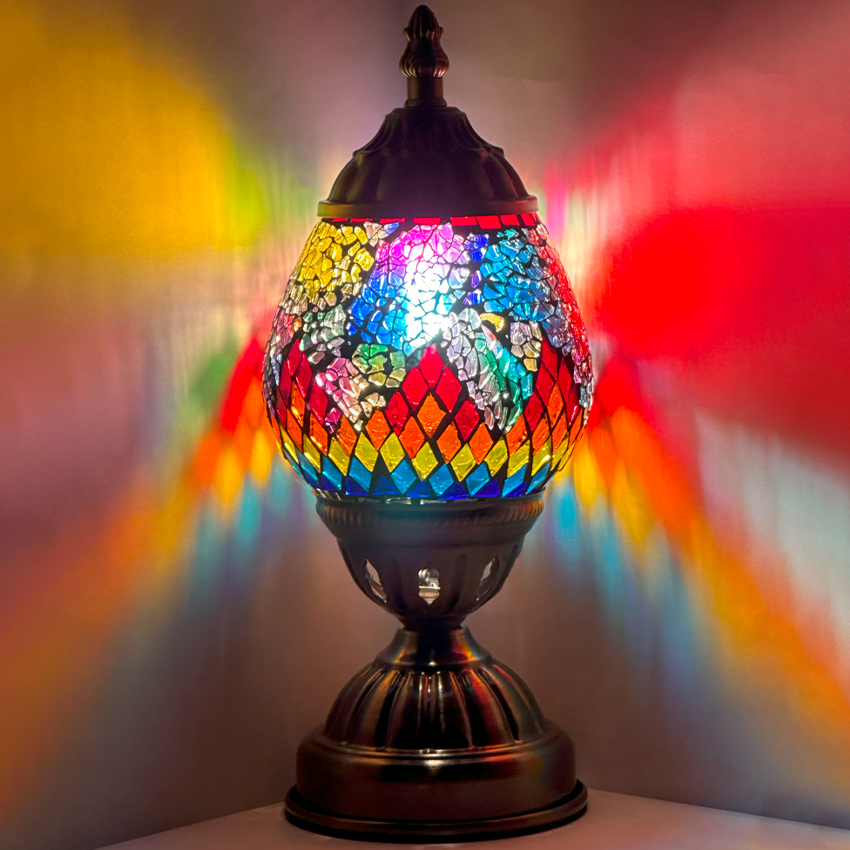 Rainbow Bridge Mosaic Table LAMP - Without Bulb