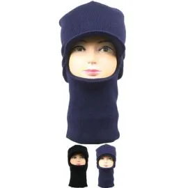 Plain Color Hooded Balaclava Face Mask - Bulk-1