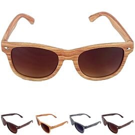 Kid Sunglasses Mix Colors Wood Pattern Bulk Order-1