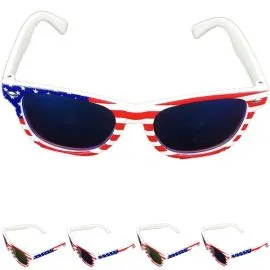 Bulk USA Patriotic Flag Kid Sunglasses-1