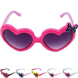 Kid Sunglasses Mix Colors Heart Pattern in Bulk-1