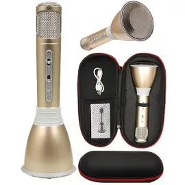 Phone Accessory Karaoke Microphone Gold Wholesale Prices-0
