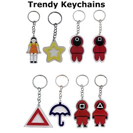 Trendy Keychains Different Figured in Bulk-2