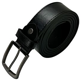 Wholesale Men's Classic Onyx Black Leather Belt. Buy in Bulk, save money!