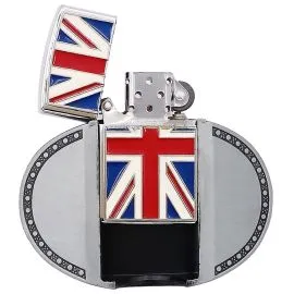 Belt Buckle Wholesale USA - Beautiful British Flag Lighter Belt Buckle