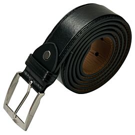 Wholesale Men's Classic Jet Black Leather Belt. Buy in Bulk