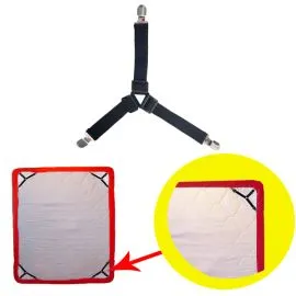 Wholesale Triangle Elastic Bed Sheet Fasteners-0