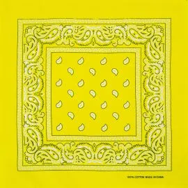 Buy Yellow Gold Paisley Bandanas-5
