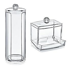 Acrylic Makeup Organizers Wholesale - 2pc Cosmetic Set
