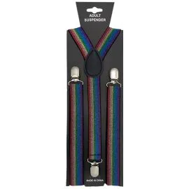 Adult Glitter Rainbow Wholesale Suspenders
