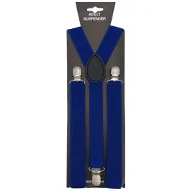 Adult Royal Blue Color Wholesale Suspenders