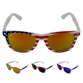 Cat Eye Polarized Sunglasses with American Flag Design - 4th of July Sunglasses | UV 400