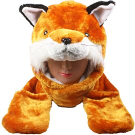 Fox Hat with Paw Mittens