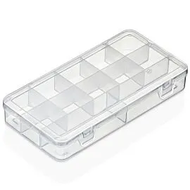 Wholesale Makeup Organizers – Medium Clear Compartment Tray | 24 pcs