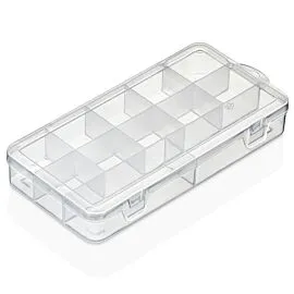 Wholesale Makeup Organizers – Small Clear Compartment Tray | 24 pcs