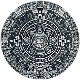 Aztec Calendar Belt Buckle