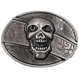 Laughing Skull hidden knife belt buckle