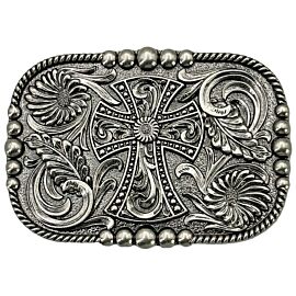 Big Cross Vintage Belt Buckle - Floral Belt Buckles
