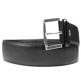 Black Men Belts with Plain Design - Large