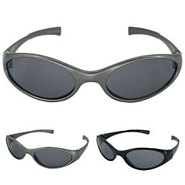 black and gray sunglasses with bright frame tinted glasses