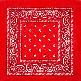 Red Paisley Cotton Bandana
