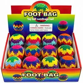 Bulk Crochet Footbags &ndash; Zigzag Pattern Kick Balls