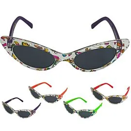 animal print cateye sunglasses for children