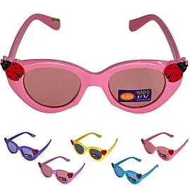 Cateye firefly design multicolor sunglasses for children