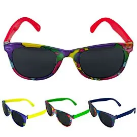 rainbow frame sunglasses for children