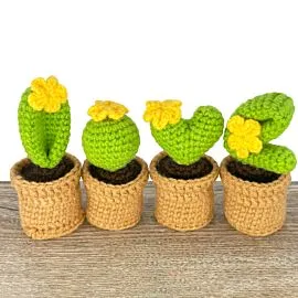 Crochet Cactus in Crochet Flower Pot - LOVE Design