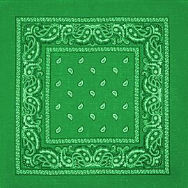 Wholesale Dark Green Paisley Print Polyester Bandanas, Buy in Bulk!