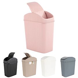 Slim Trash Can Bulk – 1.1 Gallon Compact Plastic Bin