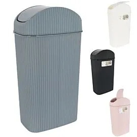 Bulk Compact Trash Bin – Slim Plastic Waste Container | 1.1 Gal