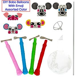 DIY Bobo Balloons with Emoji stickers