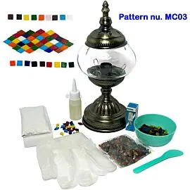 Wholesale DIY Mosaic Lamp Set featuring Multicolor Road Pattern 