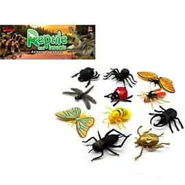 Dozen Wholesale Jumbo Insect Figures - Spider, Dragonfly & Ladybug | Realistic Bug Toys