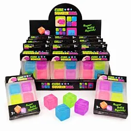 Faux Gem Cube Squishy Stress Toy