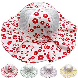 Circle Flower Sun Hat Set for Baby and Kids - Bulk-1
