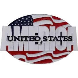 United States Flag Belt Buckle - Bulk & Wholesale-0