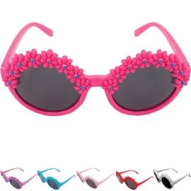 Buy Bulk Kid Sunglasses Mix Colors Flowers Frame-1