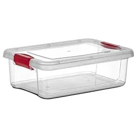 Clear Plastic Food Containers with Lids Wholesale – Rectangular Snap Lid 27 oz | 36 pcs