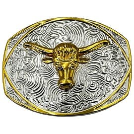 Golden Bull Head Buckle