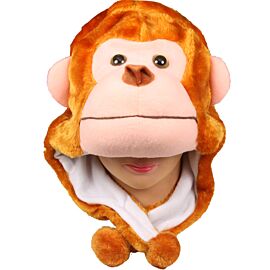 Kid's Plush Monkey Beanie Hat - Wholesale Earmuffs-1