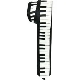 Piano Patterned Slim Tie - Wholesale-1
