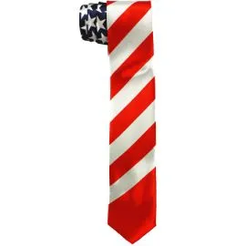 USA Flag Slim Tie - Wholesale-1
