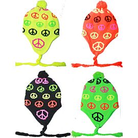 Gorro Chullo de Invierno Neón Peacemaker