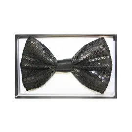 Sequin Black Adult Bowtie - Wholesale Pricing-1