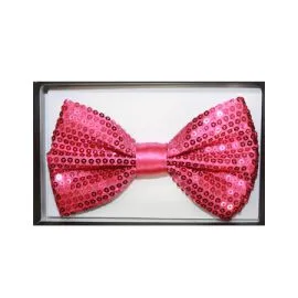 Sequin Hot Pink Adult Bowtie - Wholesale Offer-1