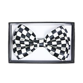 Pajarita blanca a cuadros